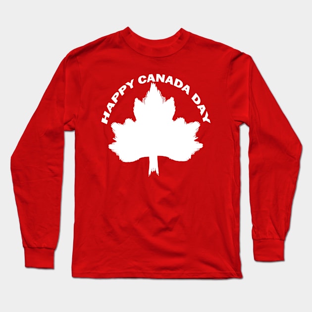 canada day version white Long Sleeve T-Shirt by ILLUSTRATION FRIEND